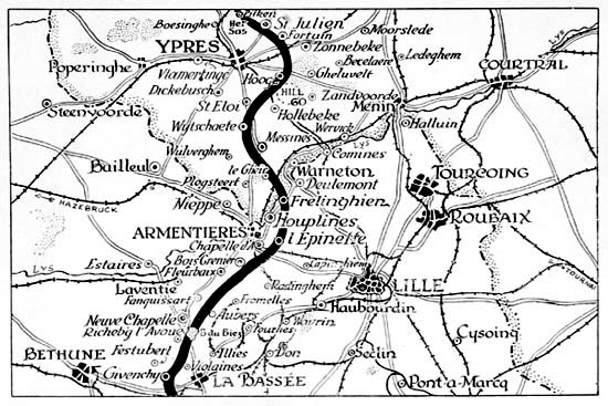 Map: La Bassée-St. Julien.