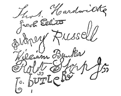 Signatures.