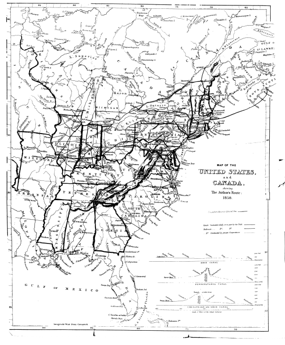 Map of the Author's Route