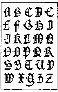 171. ENGLISH GOTHIC CAPITALS. 16TH CENTURY