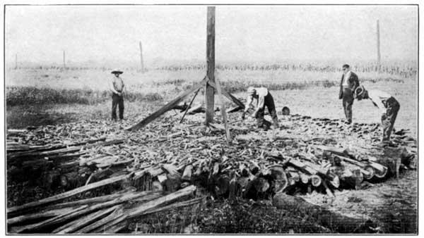 Laying Foundation for a Lime Stack at the Pennsylvania
Experiment Station