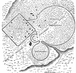 Plan of complex of earthworks