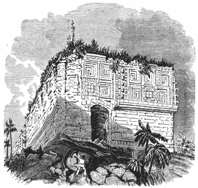 View of south side of the Casa del Gobernador, Uxmal