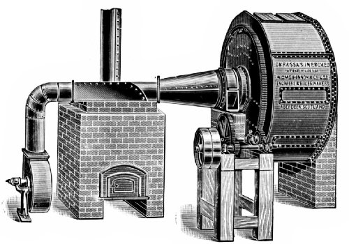 O'Krassa's Coffee Drier Combined with Direct-Fire Heater