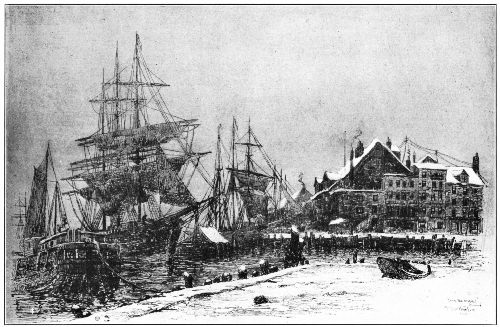 COENTIES SLIP, NEW YORK, IN THE DAYS OF SAILING VESSELS