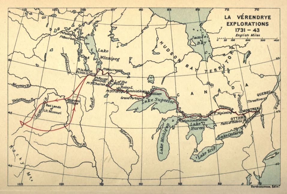 La Vrendrye Explorations, 1731-43