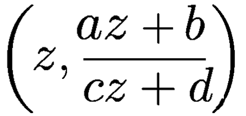 (z, (az + b)/(cz + d))