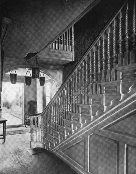 Plate LXXX.—Hallway from the Rear, Royall House.