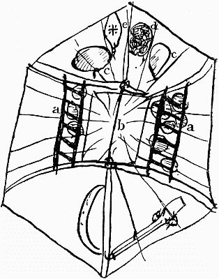 Underside of the tent roof; linked to larger image.