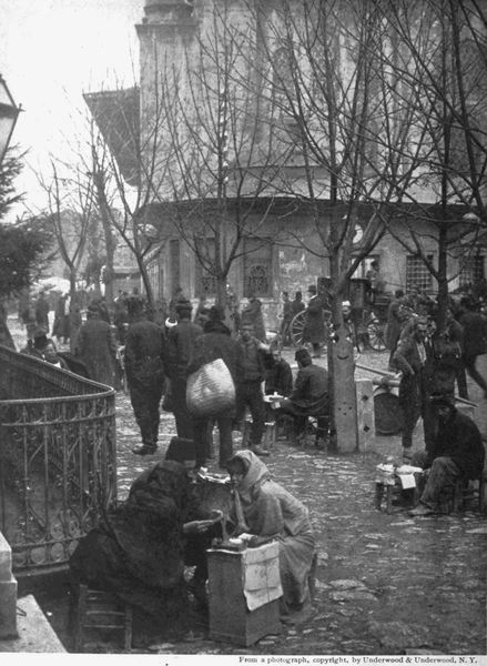 PUBLIC LETTER-WRITERS IN A CONSTANTINOPLE STREET