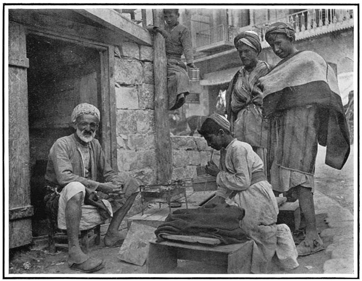 An Itinerant Cook preparing Kabobs